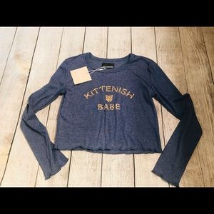 Kittenish Long Sleeve Crop Top